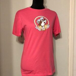 Pink Floral Buc-ee’s Is My Happy Place Short Sleeve T Shirt